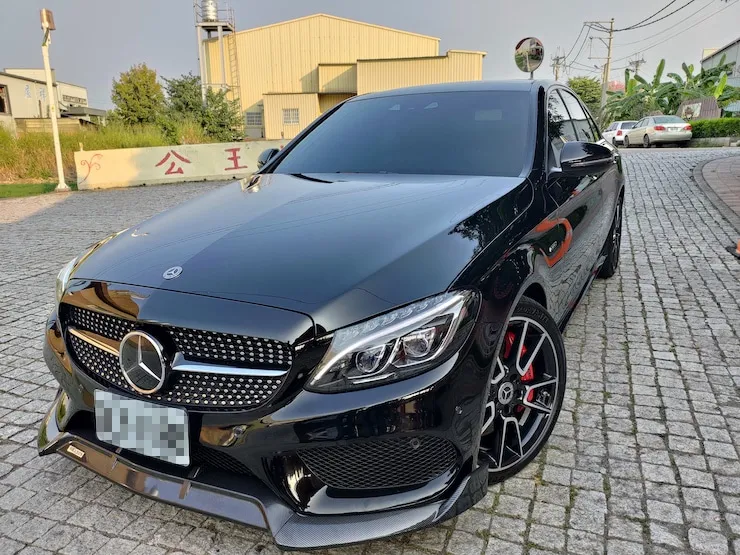 2016 Benz C450 4MATIC AMG 23P 抬顯 夜色鋁圈 黑/紅皮椅 - 2
